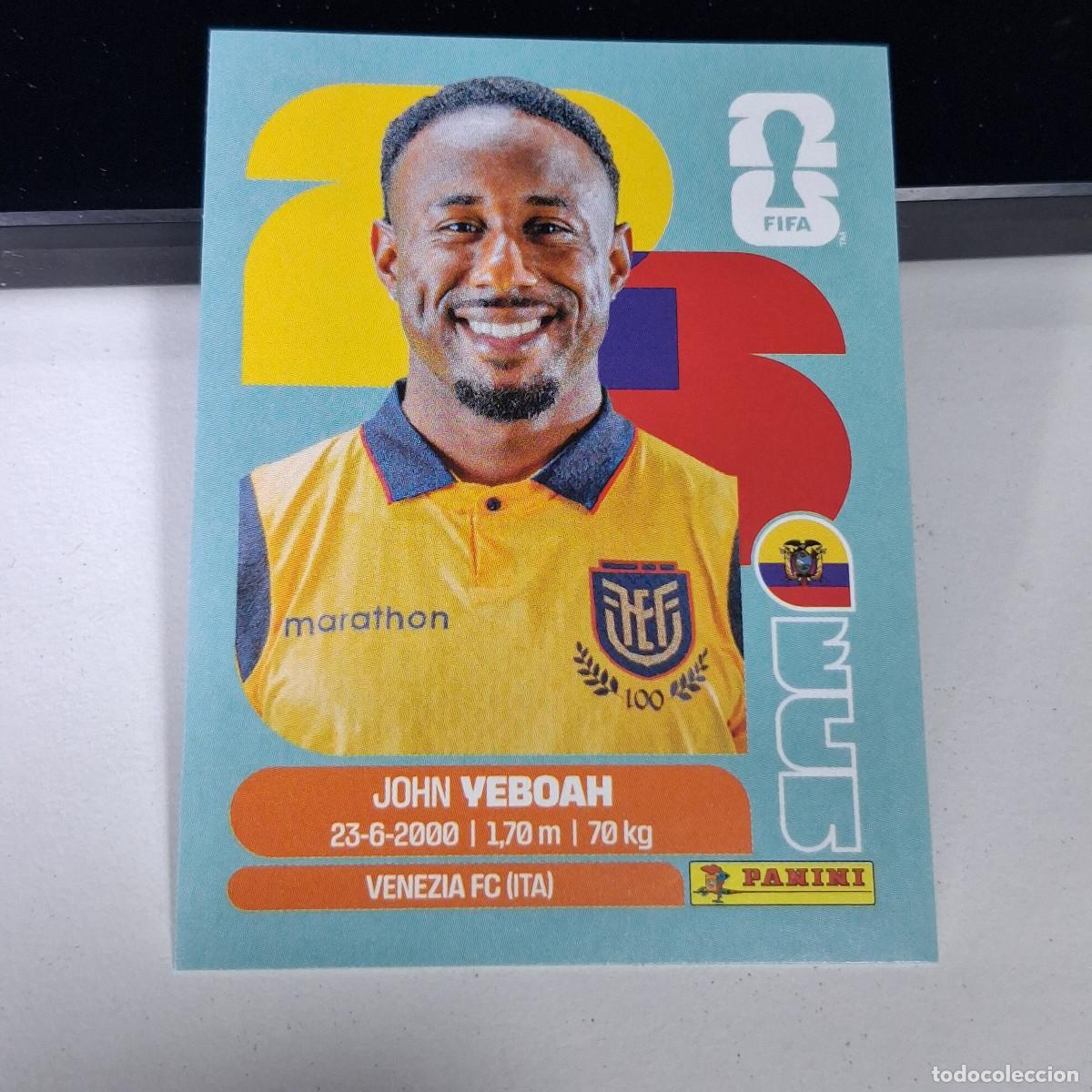 Cromos de F&uacute;tbol: B1 ECU14 JOHN YEBOAH 14 ECUADOR ECU MUNDIAL FIFA WORLD CUP 2026 STICKER PANINI