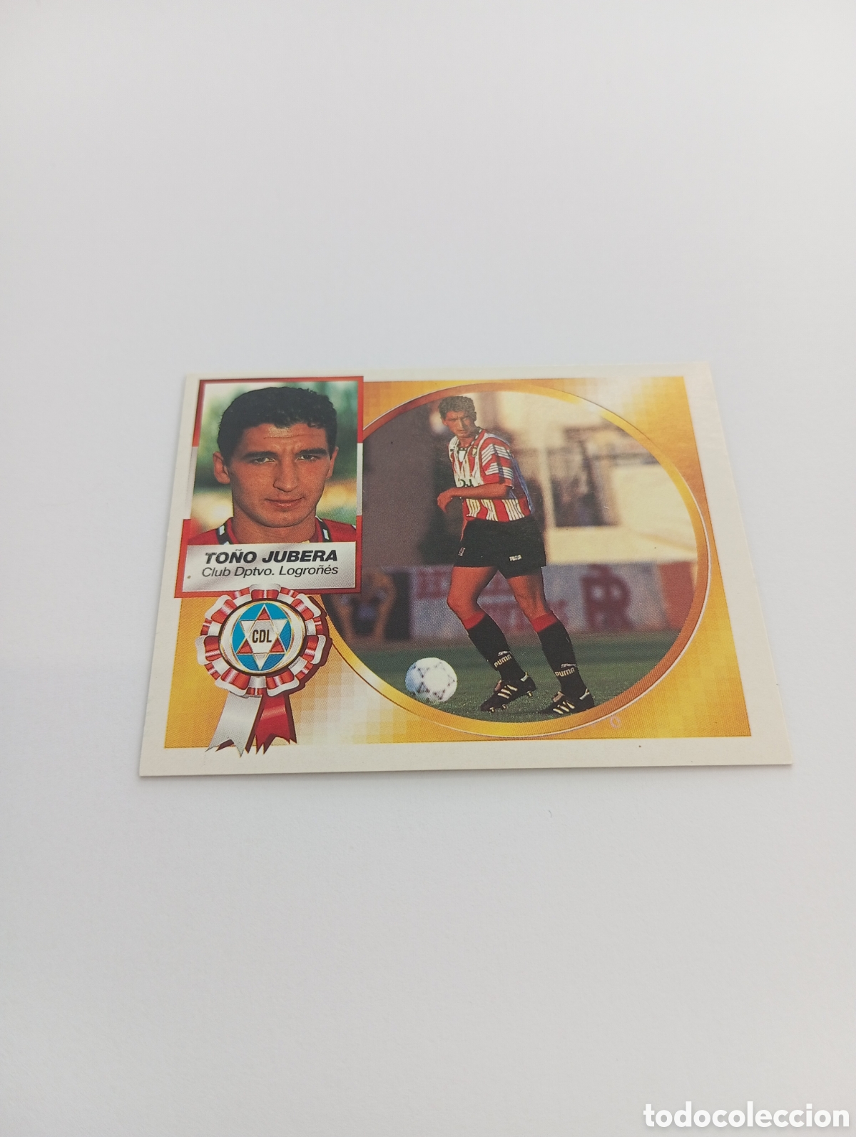 Cromos de F&uacute;tbol: TO&Ntilde;O JUBERA COLOCA Logro&ntilde;&eacute;s Liga Este 1994 1995 NUEVO SIN PEGAR PANINI 94 95