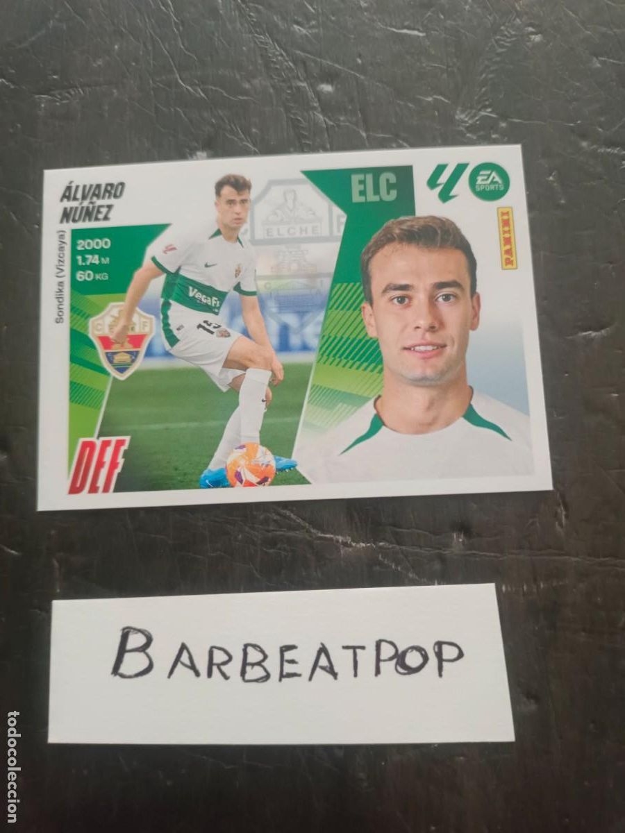 Cartes &agrave; collectionner de Football: CROMO LIGA ESTE PANINI 2025 2026 ELCHE &Aacute;LVARO N&Uacute;&Ntilde;EZ