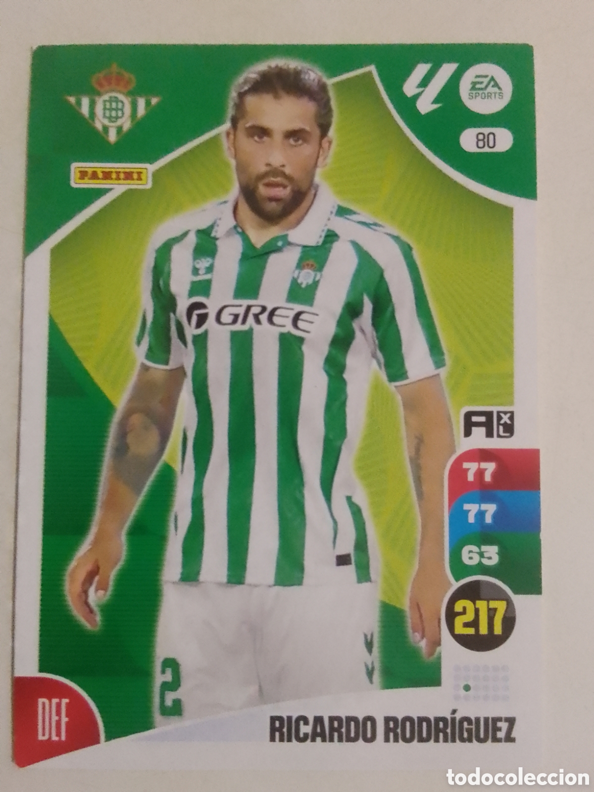 Cromos de F&uacute;tbol: Adrenalyn XL 2024-25 n&deg; 80 Ricardo Rodr&iacute;guez &bull; Betis.