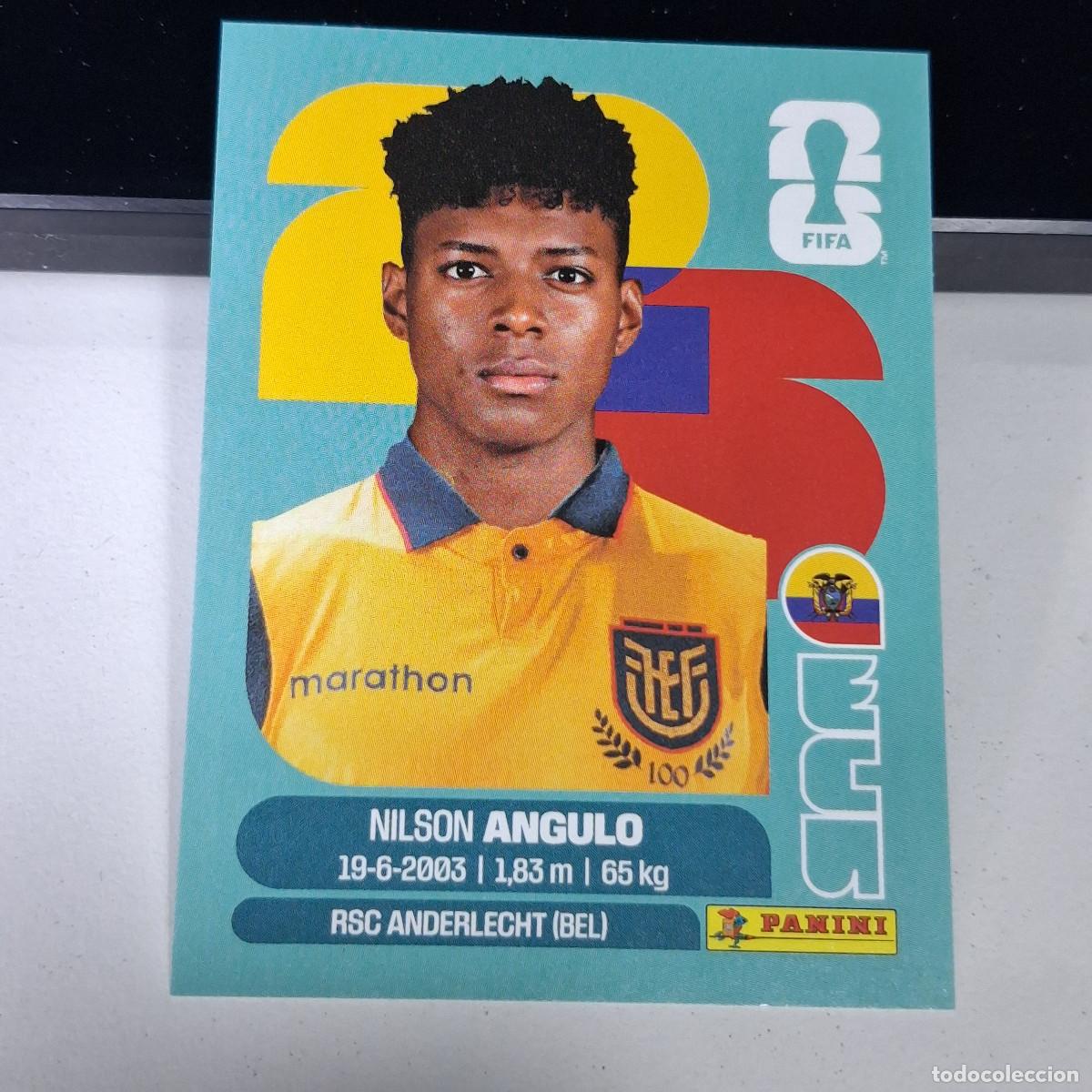 Cromos de F&uacute;tbol: B1 ECU 17 ECU17 NILSON ANGULO ECUADOR ECU MUNDIAL FIFA WORLD CUP 2026 STICKER PANINI