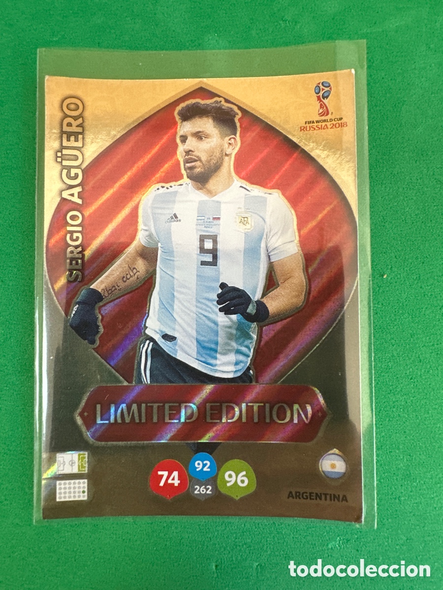 Cromos de F&uacute;tbol: AG&Uuml;ERO (ARGENTINA) LIMITED EDITION ADRENALYN MUNDIAL RUSIA 2018 TRADING CARD PANINI