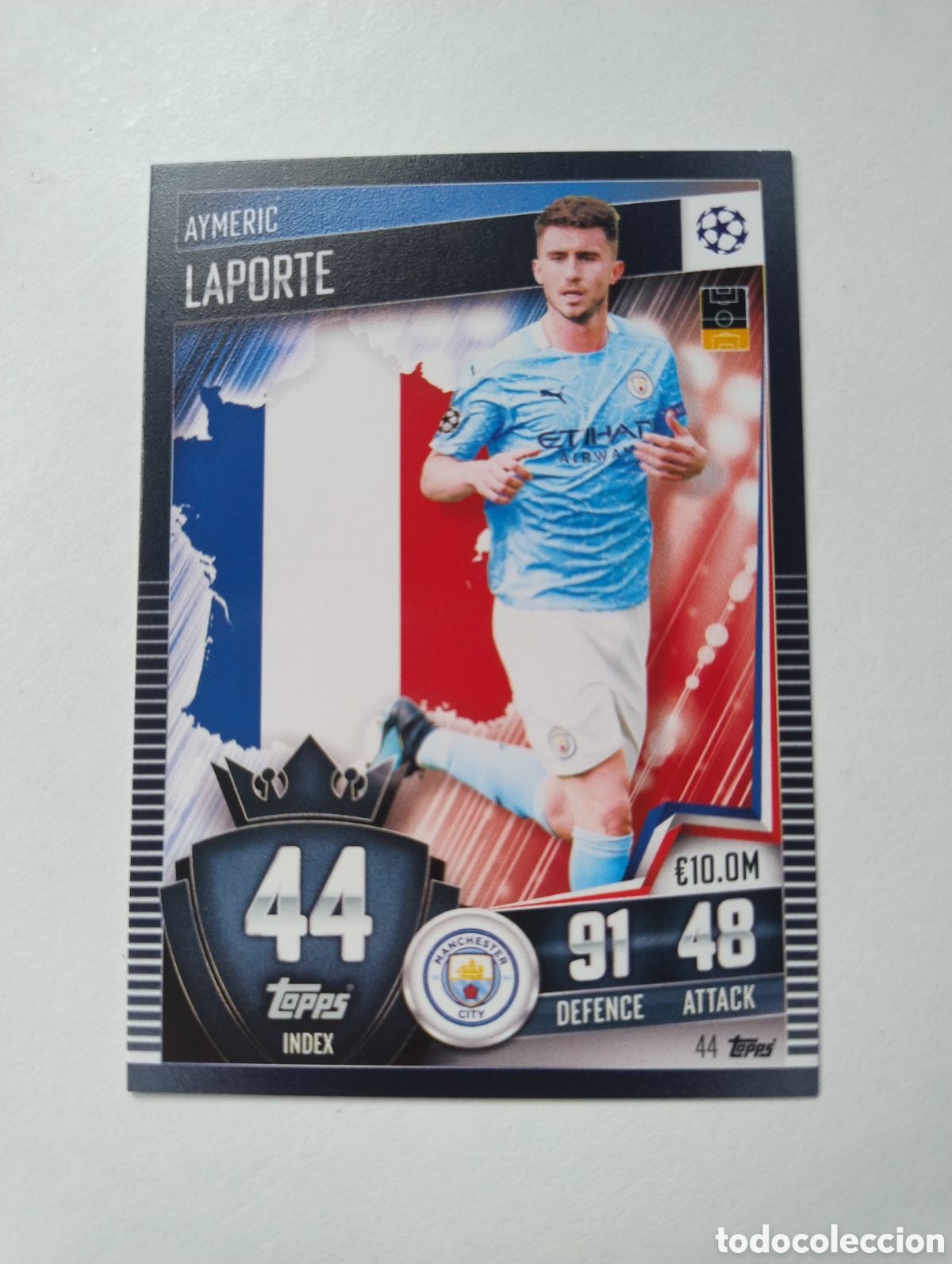 Cromos de F&uacute;tbol: 44 - Laporte - Manchester City - Topps Match Attax 101 2020 - 2021