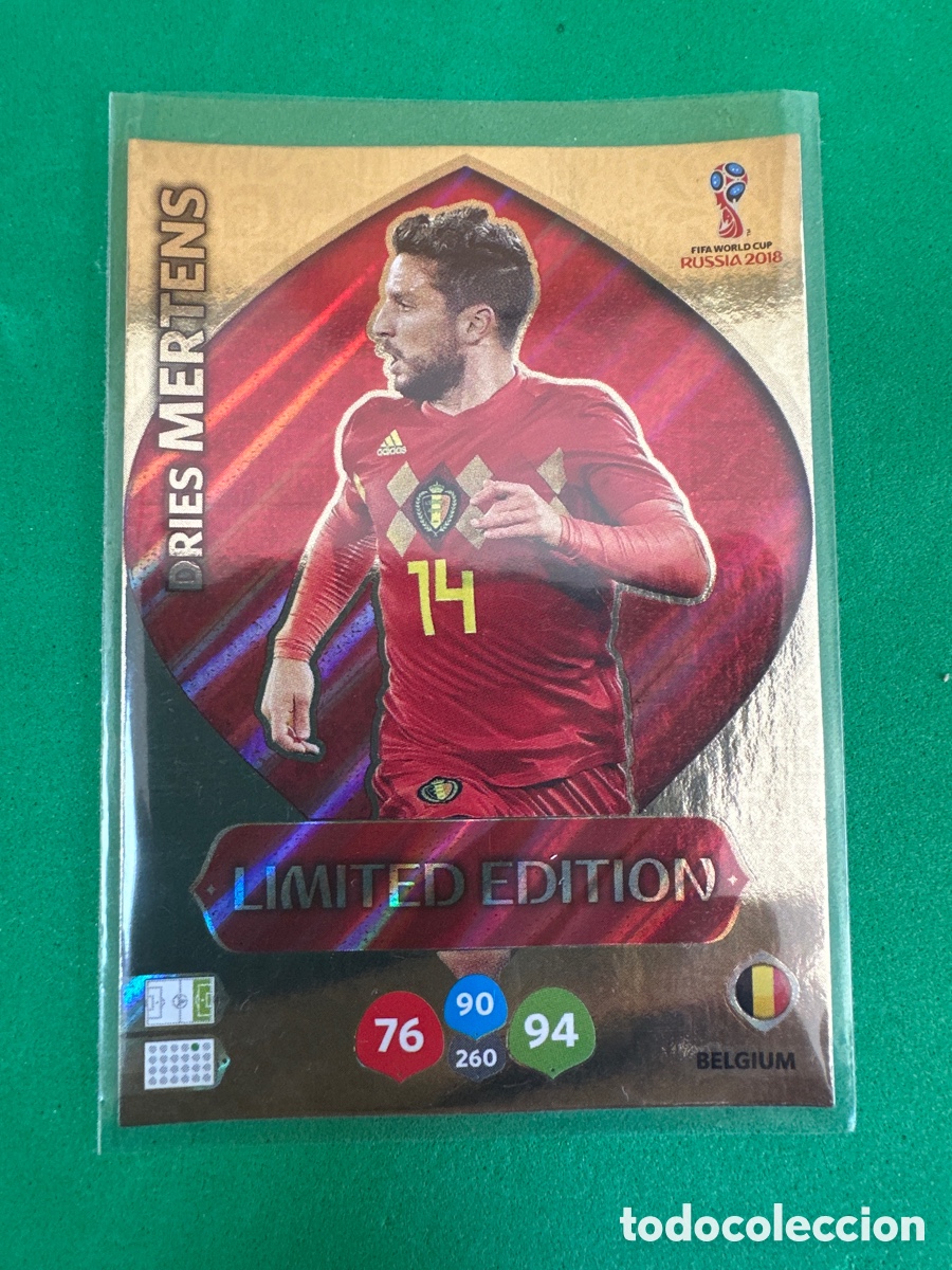 Cromos de F&uacute;tbol: MARTENS (BELGICA) LIMITED EDITION ADRENALYN MUNDIAL RUSIA 2018 TRADING CARD PANINI