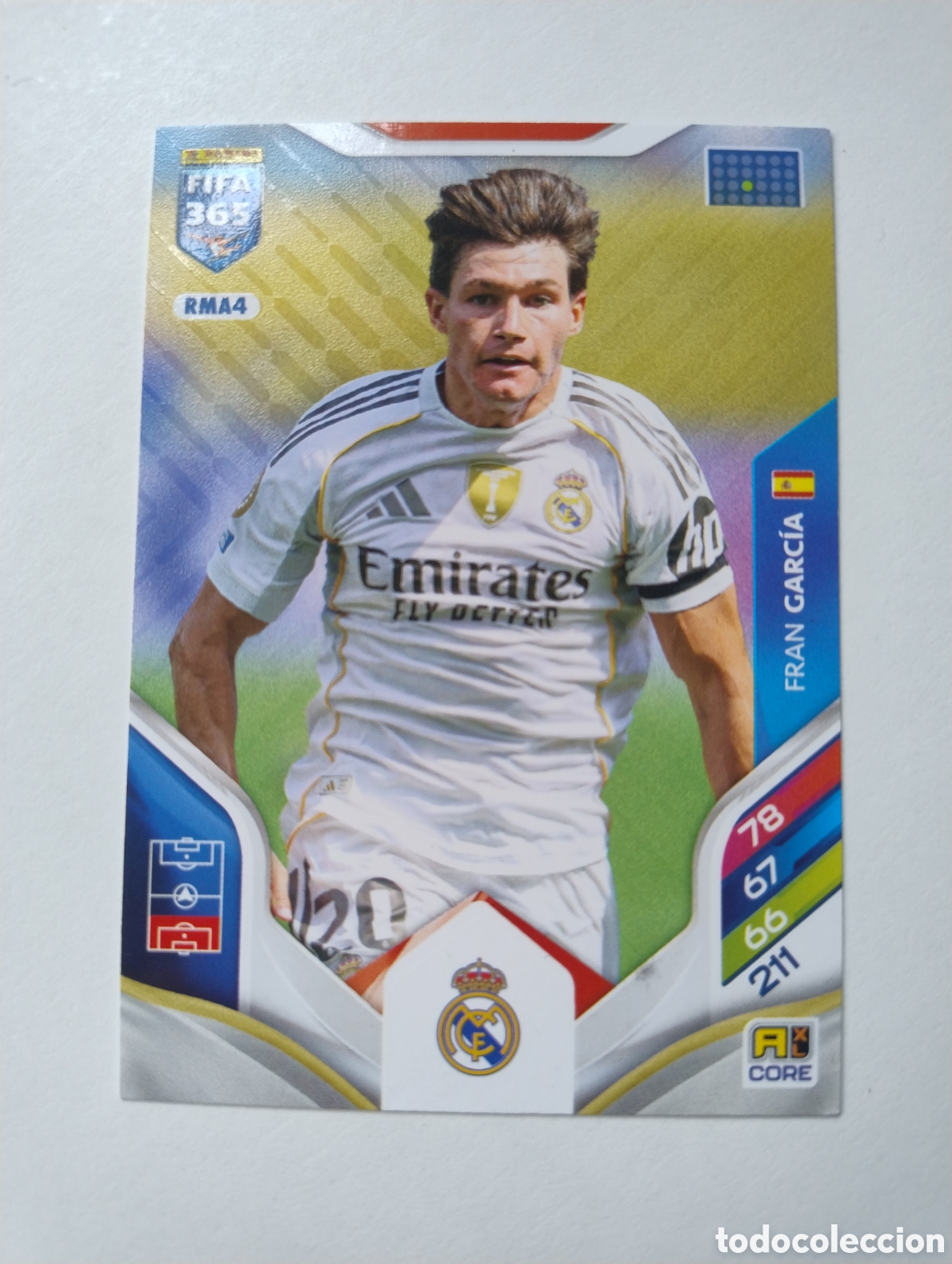 Cromos de F&uacute;tbol: RM 4 - Fran Garc&iacute;a - Real Madrid - Adrenalyn XL FIFA 365 2026