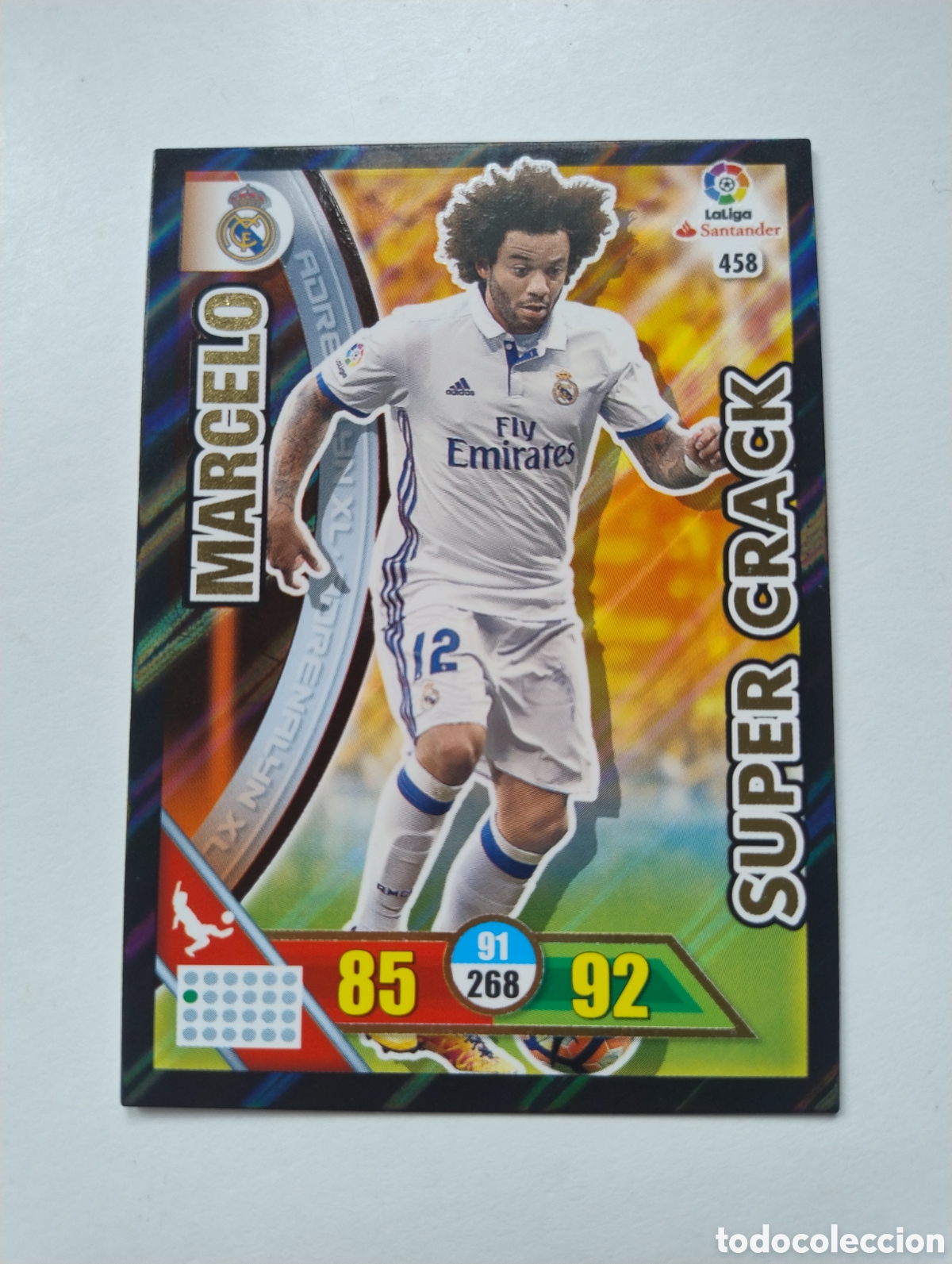 Cromos de F&uacute;tbol: 458 - Marcelo - Real Madrid - Adrenalyn XL Liga 2016 - 2017 Super Crack