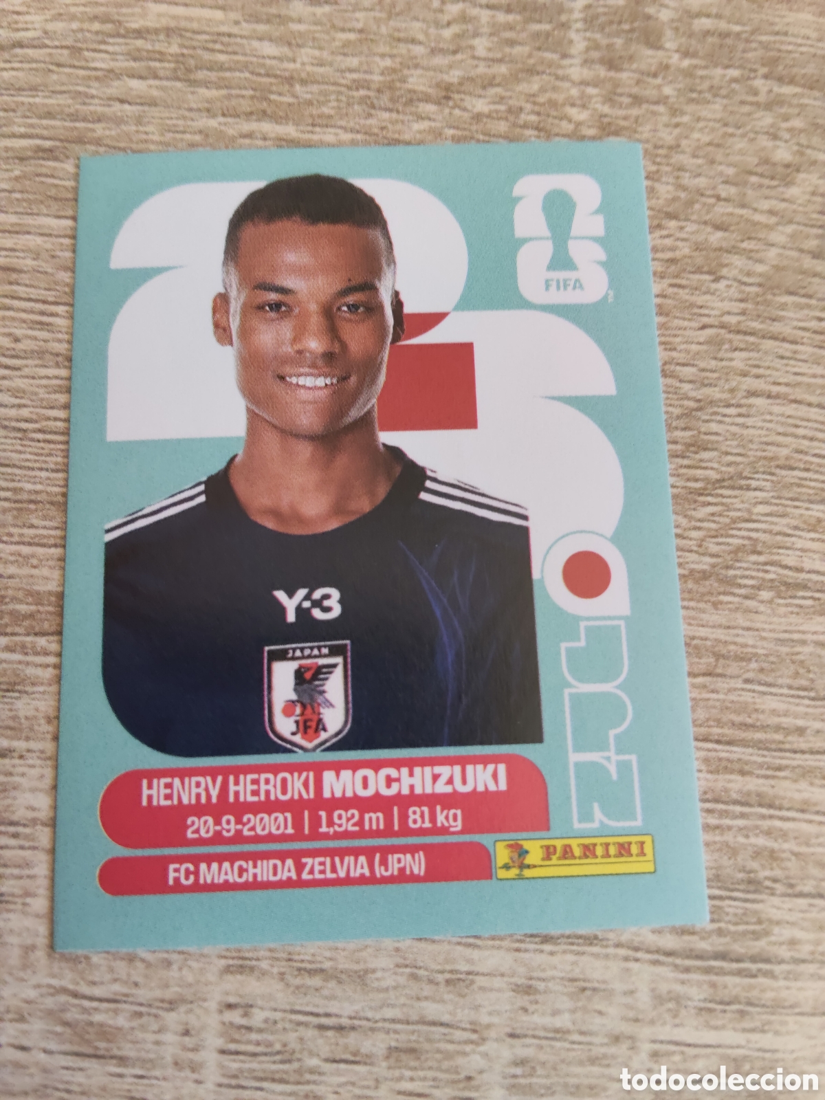 Cromos de F&uacute;tbol: Panini mundial 2026 JPN 3 Henry Heroki Mochizuki Jap&oacute;n