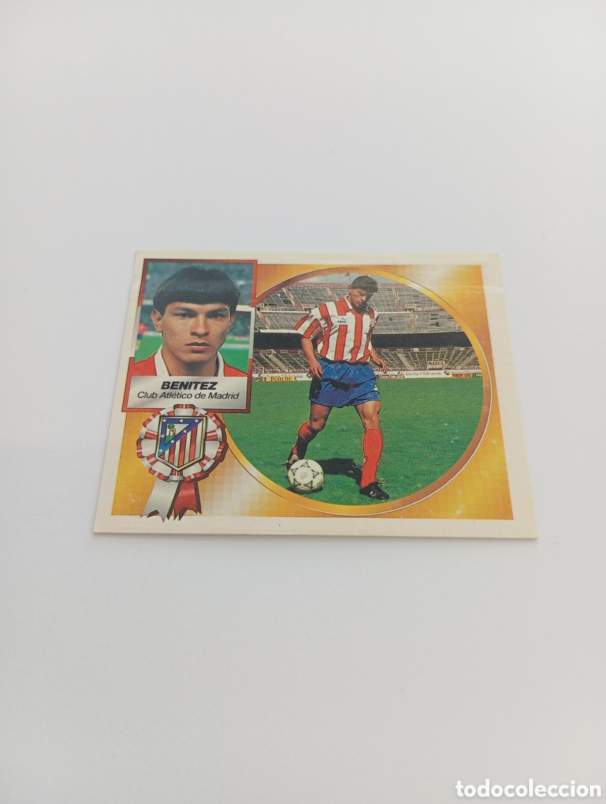 Cromos de F&uacute;tbol: BEN&Iacute;TEZ COLOCA Atl&eacute;tico de Madrid Liga Este 1994 1995 NUEVO SIN PEGAR PANINI 94 95