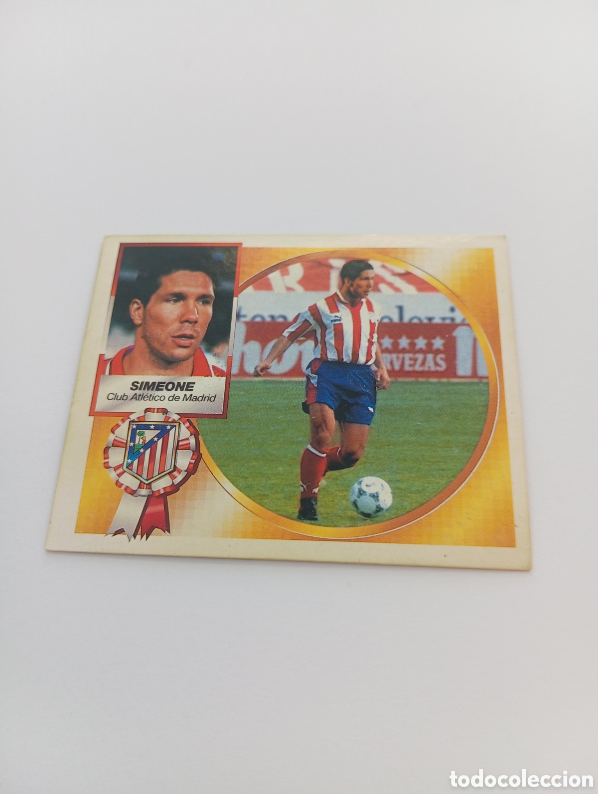 Cromos de F&uacute;tbol: SIMEONE COLOCA Atl&eacute;tico de Madrid Liga Este 1994 1995 NUEVO SIN PEGAR PANINI 94 95