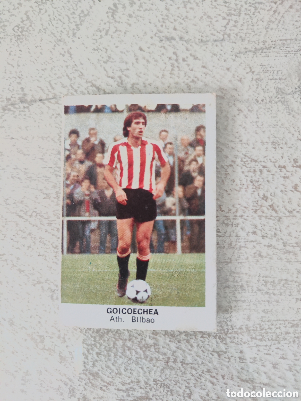 Cromos de F&uacute;tbol: Cano 83 84 trasera cropan sin pegar buen estado Athletic Bilbao Goicoetxea