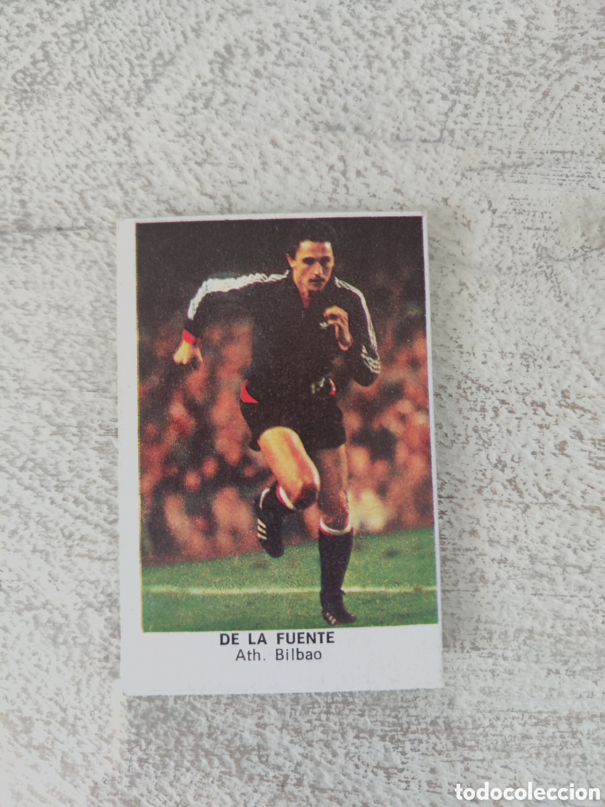Fu&szlig;ball-Sticker: Cano 83 84 trasera cropan sin pegar buen estado De la Fuente camiseta azul