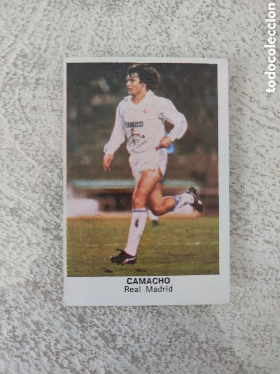 Cromos de Futebol: Cano 83 84 trasera cropan sin pegar buen estado Real Madrid Camacho sin comillas