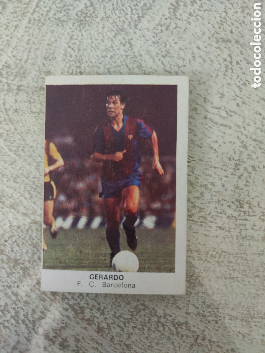 Football Stickers: Cano 83 84 trasera cropan sin pegar buen estado Barcelona Gerardo