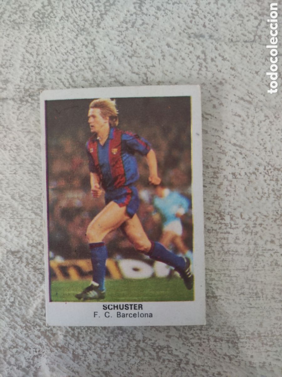 Cartes &agrave; collectionner de Football: Cano 83 84 trasera cropan sin pegar buen estado Barcelona Schuster