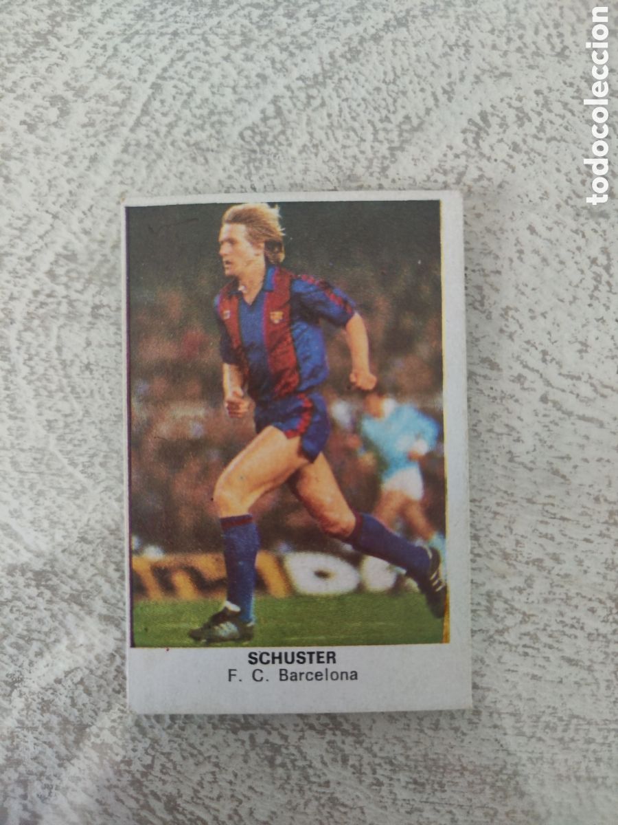 Cartes &agrave; collectionner de Football: Cano 83 84 trasera cropan sin pegar buen estado Barcelona Schuster