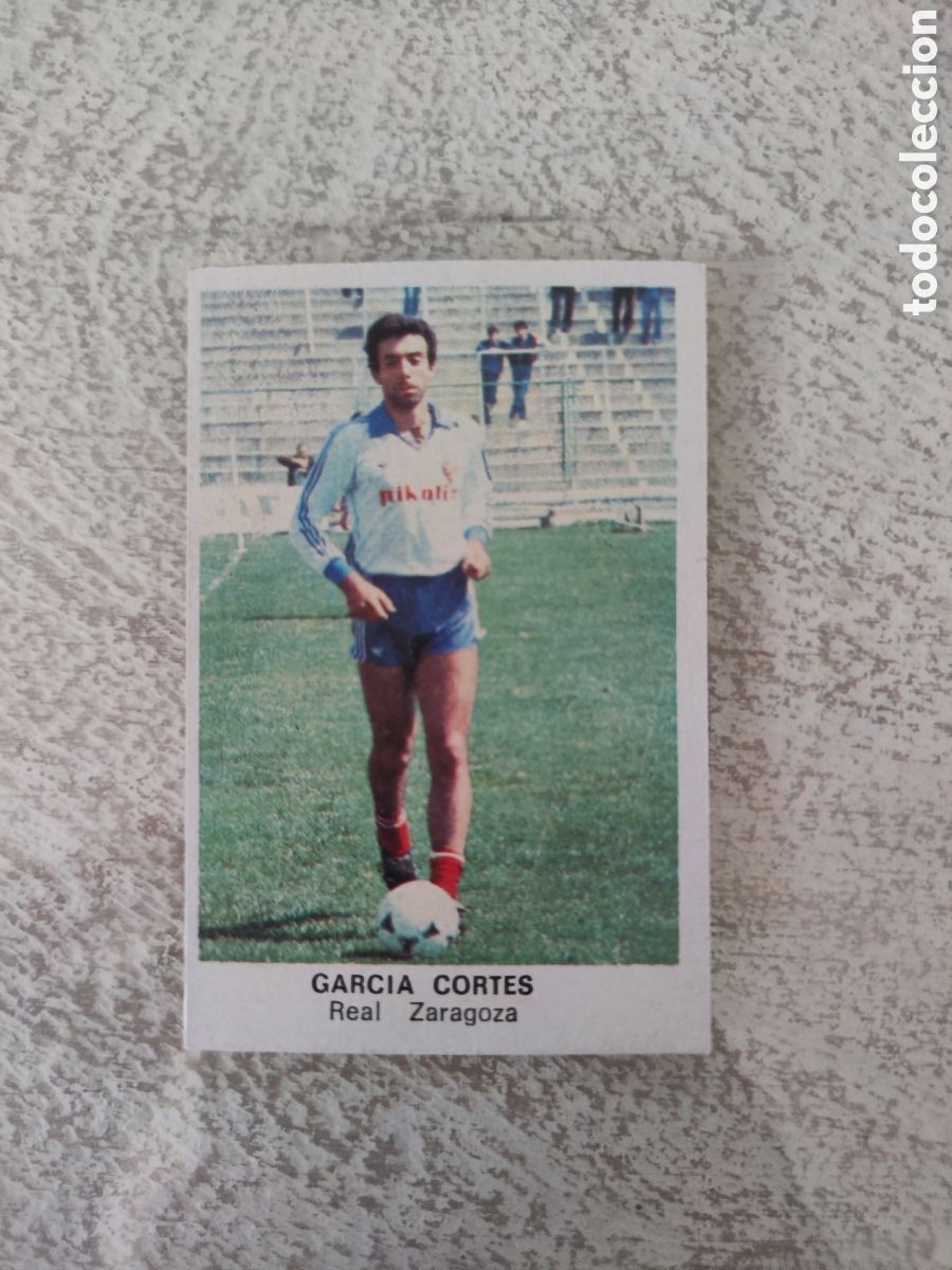 Football Stickers: Cano 83 84 trasera cropan sin pegar buen estado Zaragoza Garc&iacute;a Cort&eacute;s