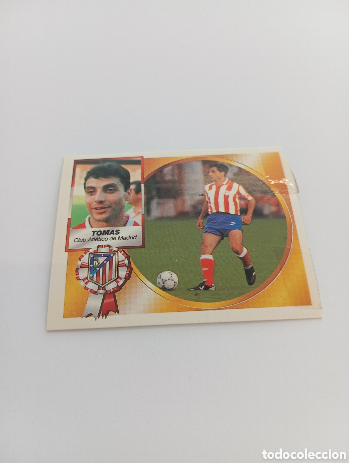 Fu&szlig;ball-Sticker: TOMAS Atl&eacute;tico de Madrid Liga Este 1994 1995 NUEVO SIN PEGAR PANINI 94 95