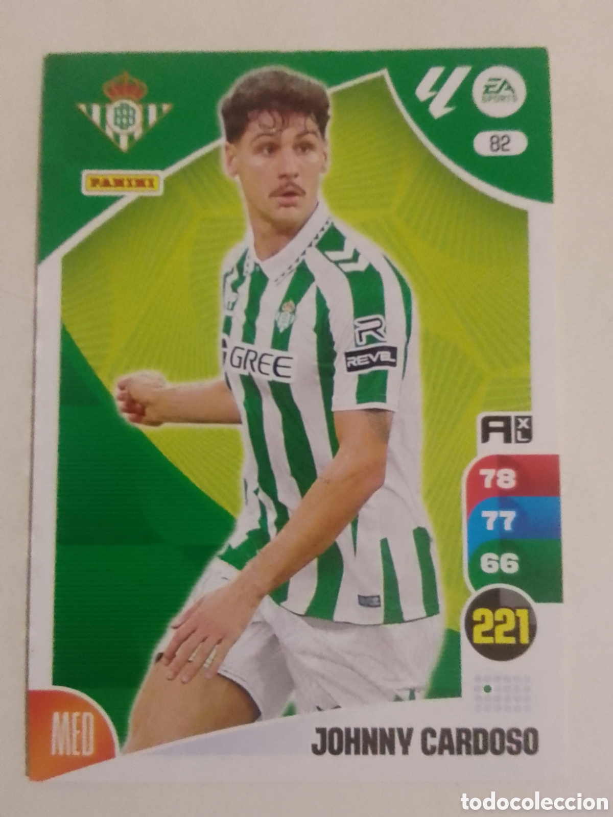 Cromos de F&uacute;tbol: Adrenalyn XL 2024-25 n&deg; 82 Johnny Cardoso &bull; Betis.