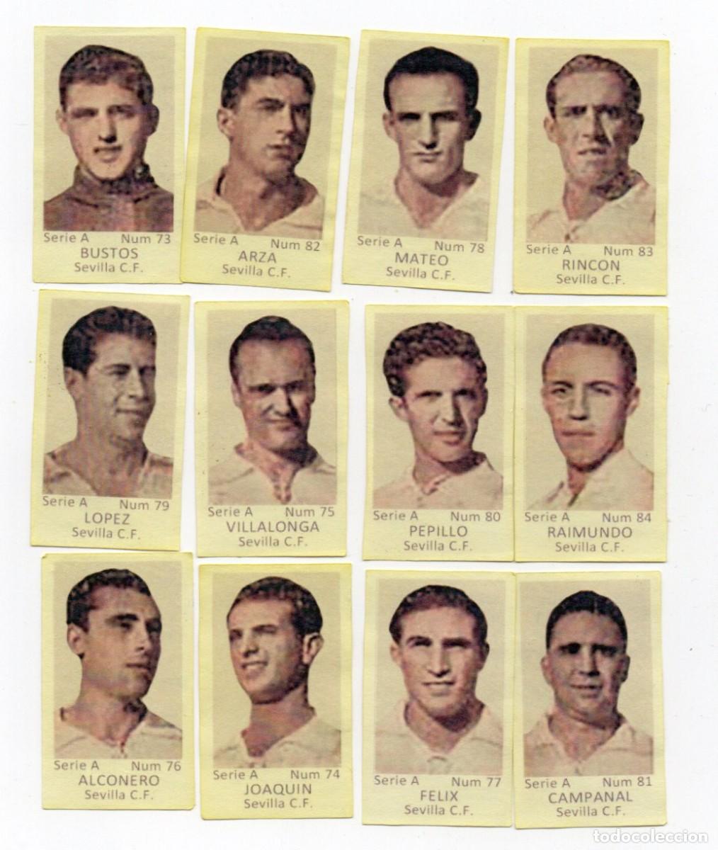 Cromos de F&uacute;tbol: SEVILLA, 1944, DE AZAFRANES EL LABRADOR.