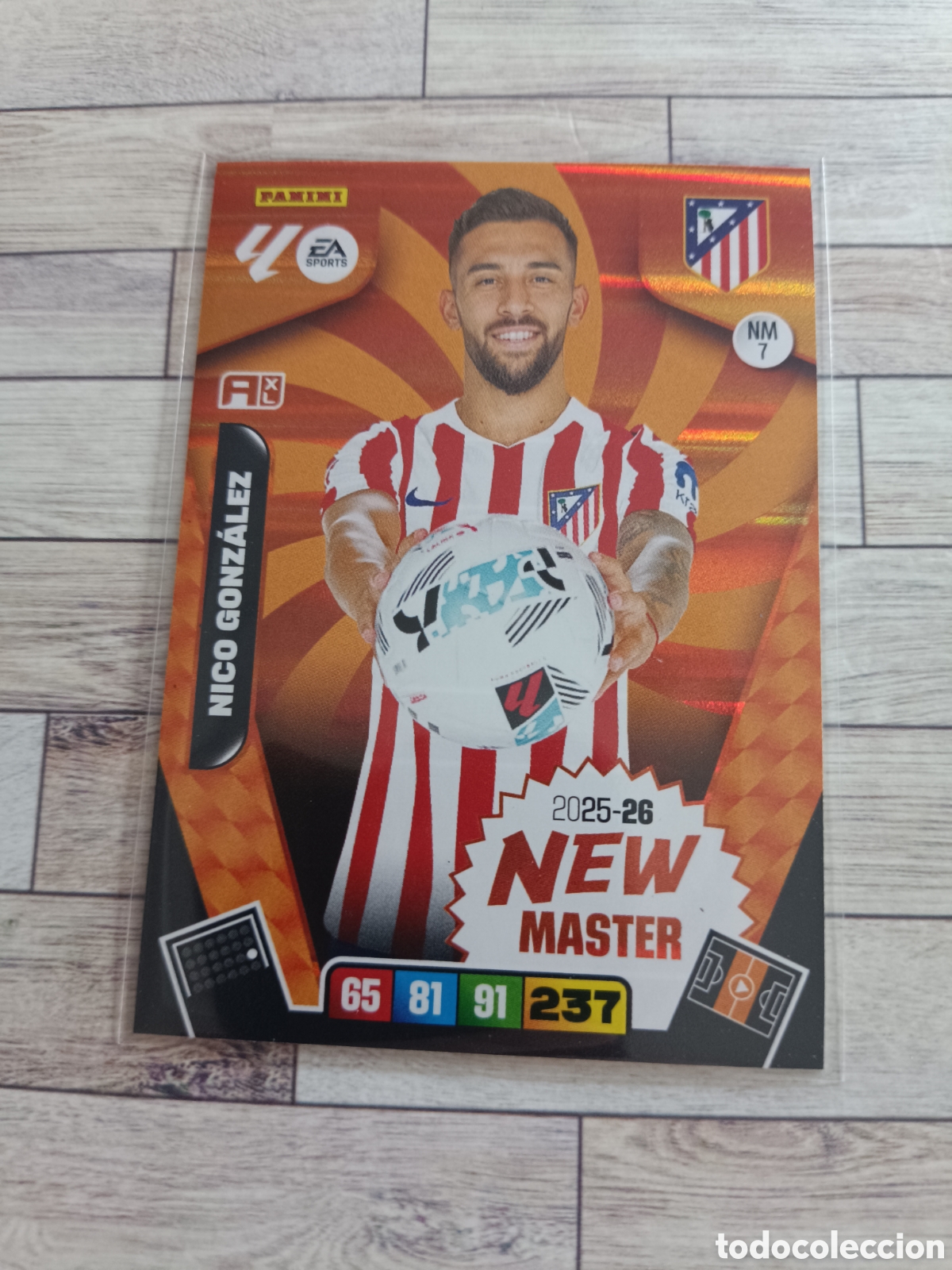 Cromos de F&uacute;tbol: NM 7 NICO GONZ&Aacute;LEZ ATL&Eacute;TICO DE MADRID NEW MASTER NM7 ADRENALYN XL 2025 2026 PANINI 25 26