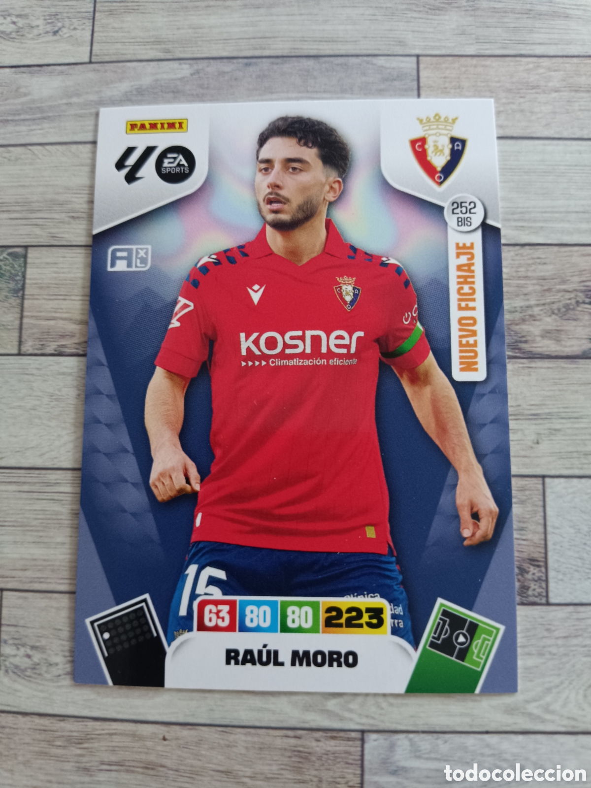 Cromos de F&uacute;tbol: 252 BIS RAUL MORO OSASUNA NUEVO FICHAJE ADRENALYN XL 2025 2026 PANINI 25 26