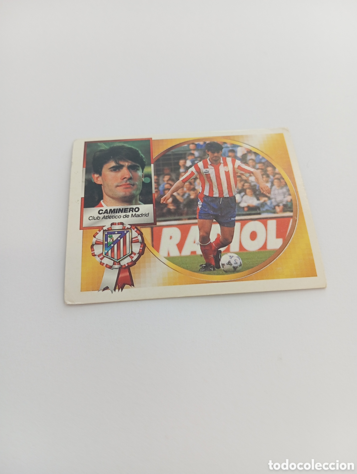 Cromos de F&uacute;tbol: CAMINERO Atl&eacute;tico de Madrid Liga Este 1994 1995 NUEVO SIN PEGAR PANINI 94 95