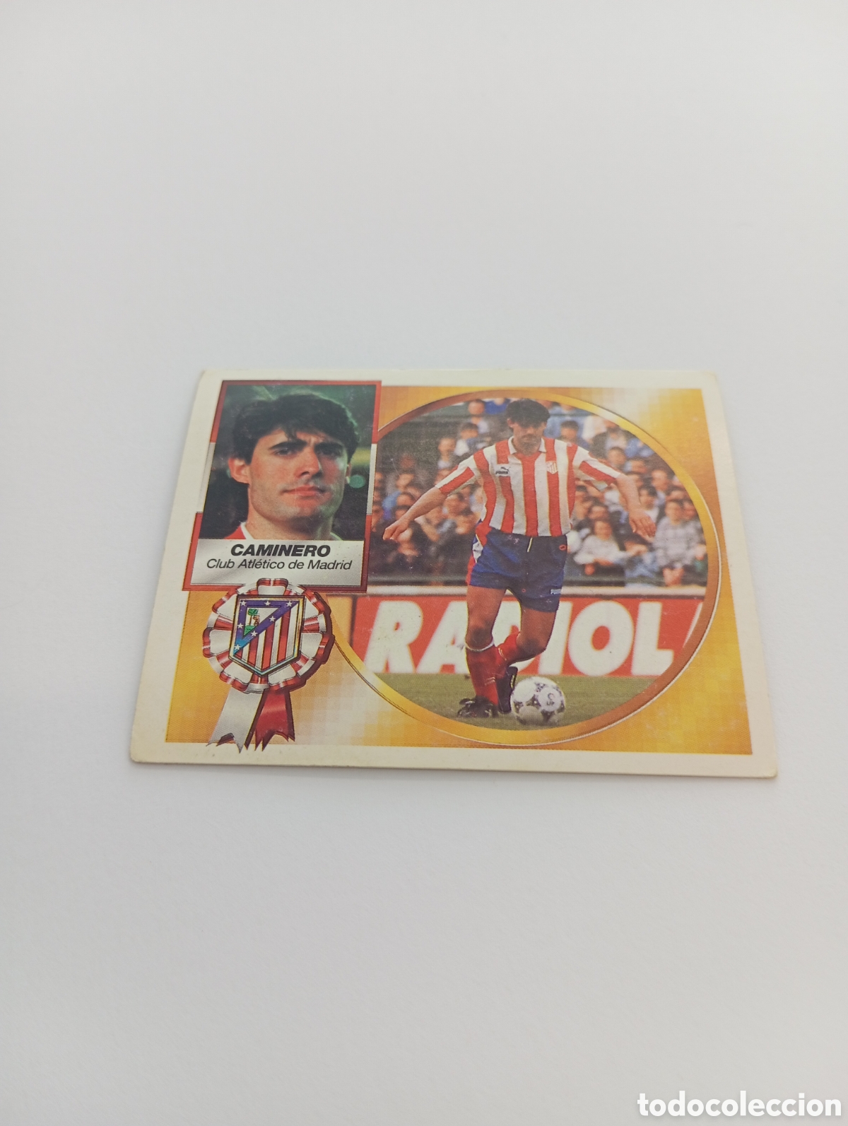 Cromos de F&uacute;tbol: CAMINERO Atl&eacute;tico de Madrid Liga Este 1994 1995 NUEVO SIN PEGAR PANINI 94 95