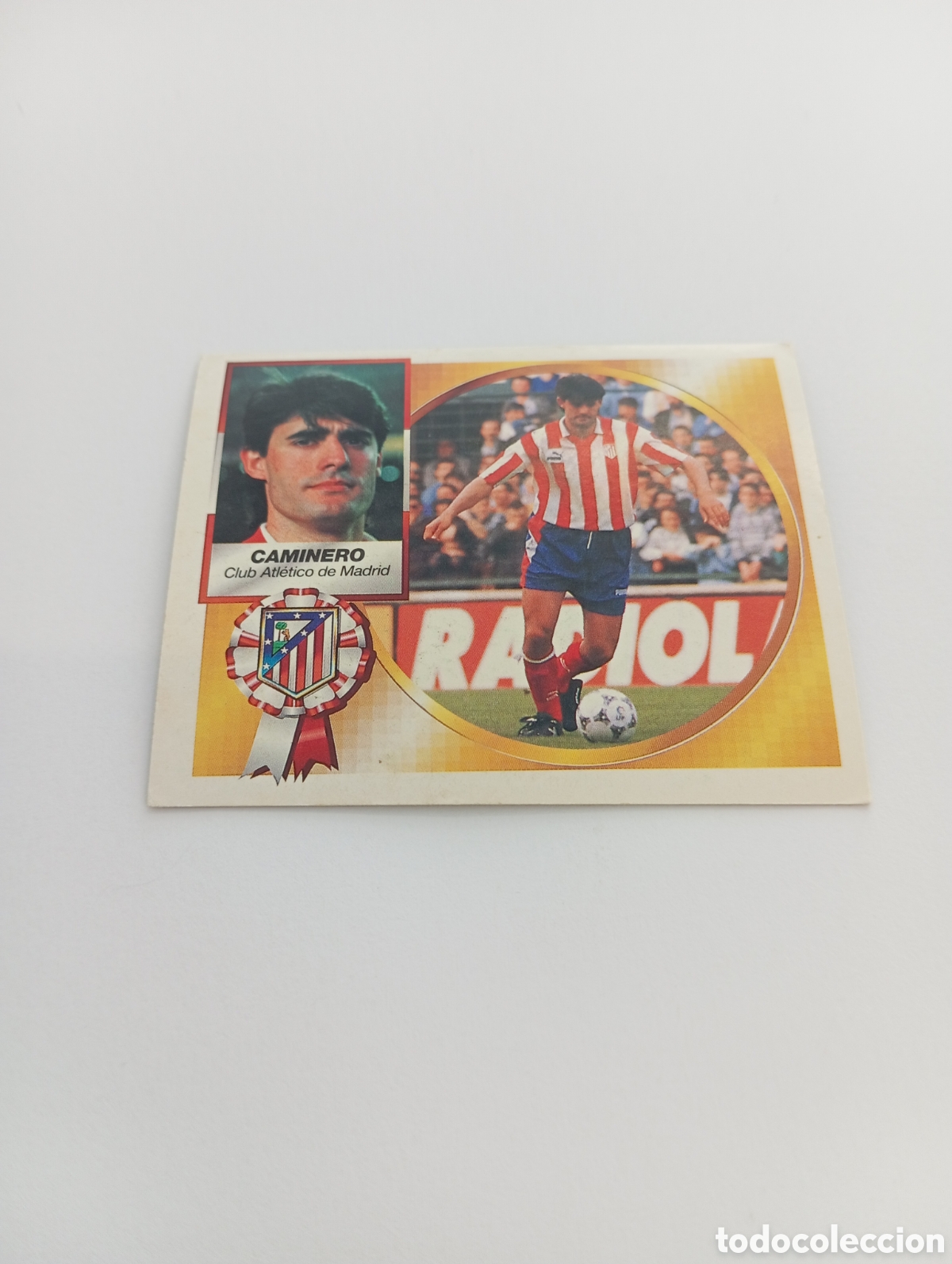 Cromos de F&uacute;tbol: CAMINERO Atl&eacute;tico de Madrid Liga Este 1994 1995 NUEVO SIN PEGAR PANINI 94 95