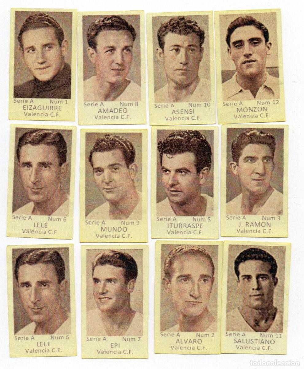 Cromos de F&uacute;tbol: VALENCIA 1944, DE AZAFRANES EL LABRADOR.
