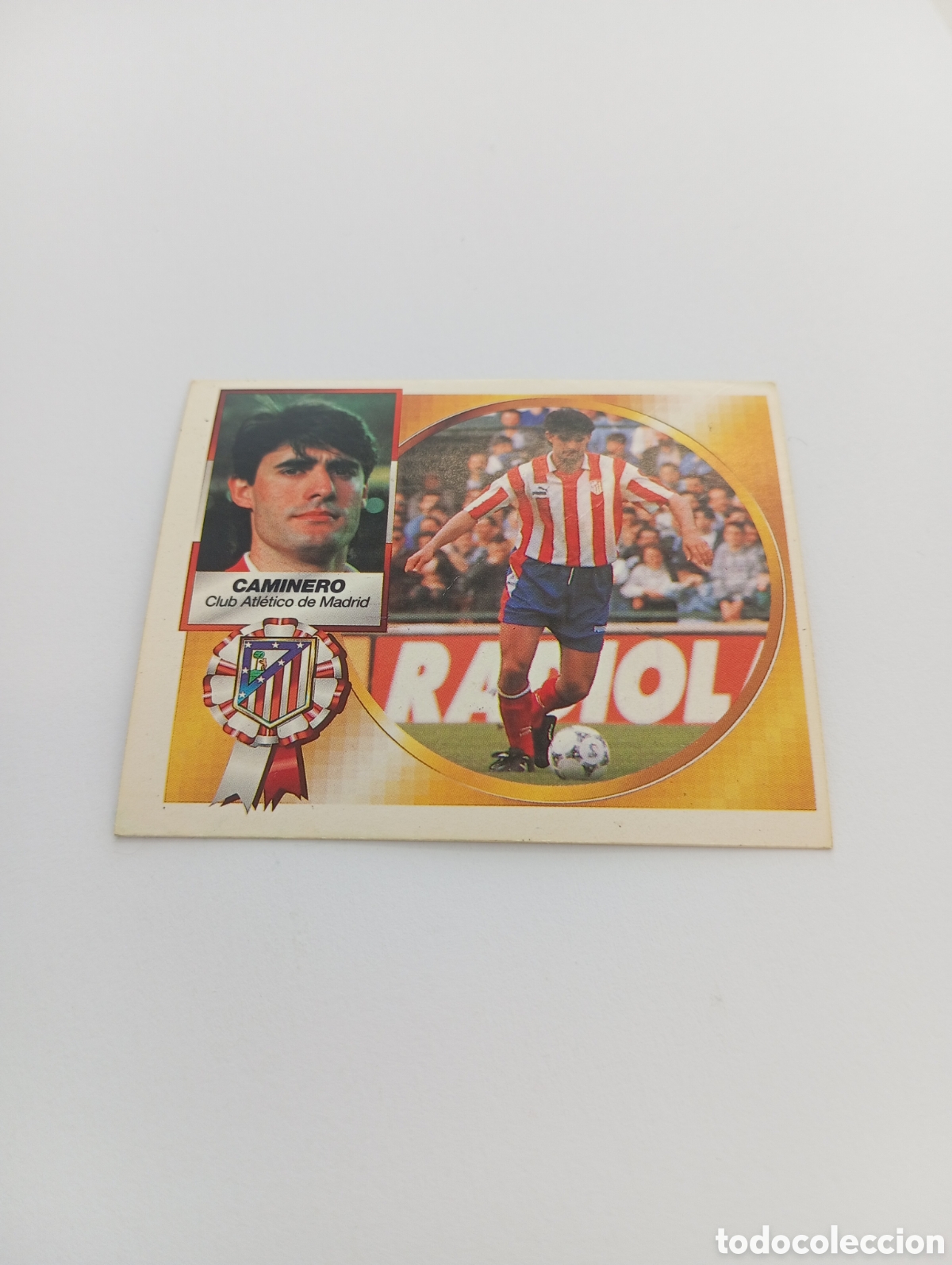 Cromos de F&uacute;tbol: CAMINERO Atl&eacute;tico de Madrid Liga Este 1994 1995 NUEVO SIN PEGAR PANINI 94 95