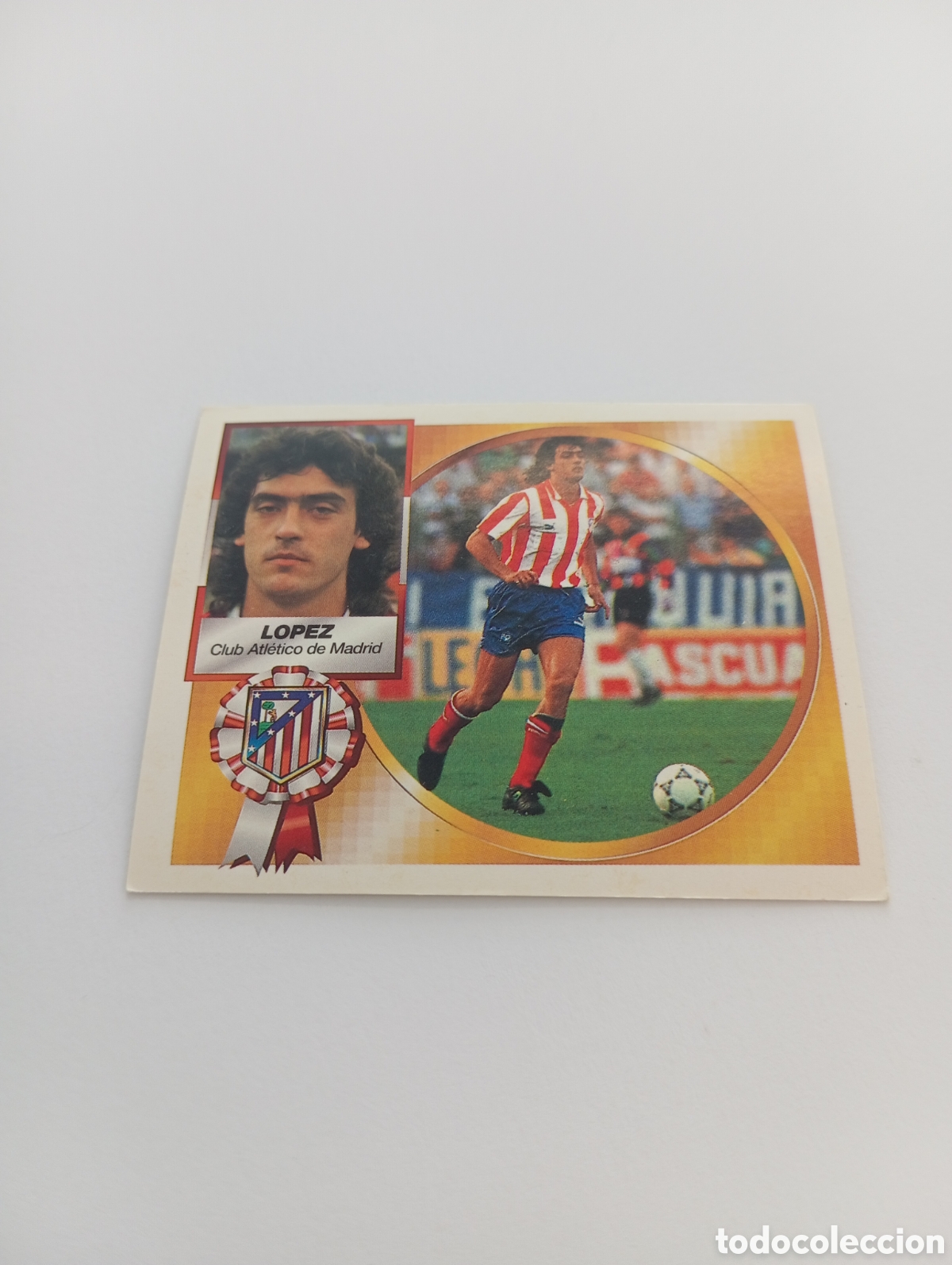 Cromos de F&uacute;tbol: LOPEZ Atl&eacute;tico de Madrid Liga Este 1994 1995 NUEVO SIN PEGAR PANINI 94 95