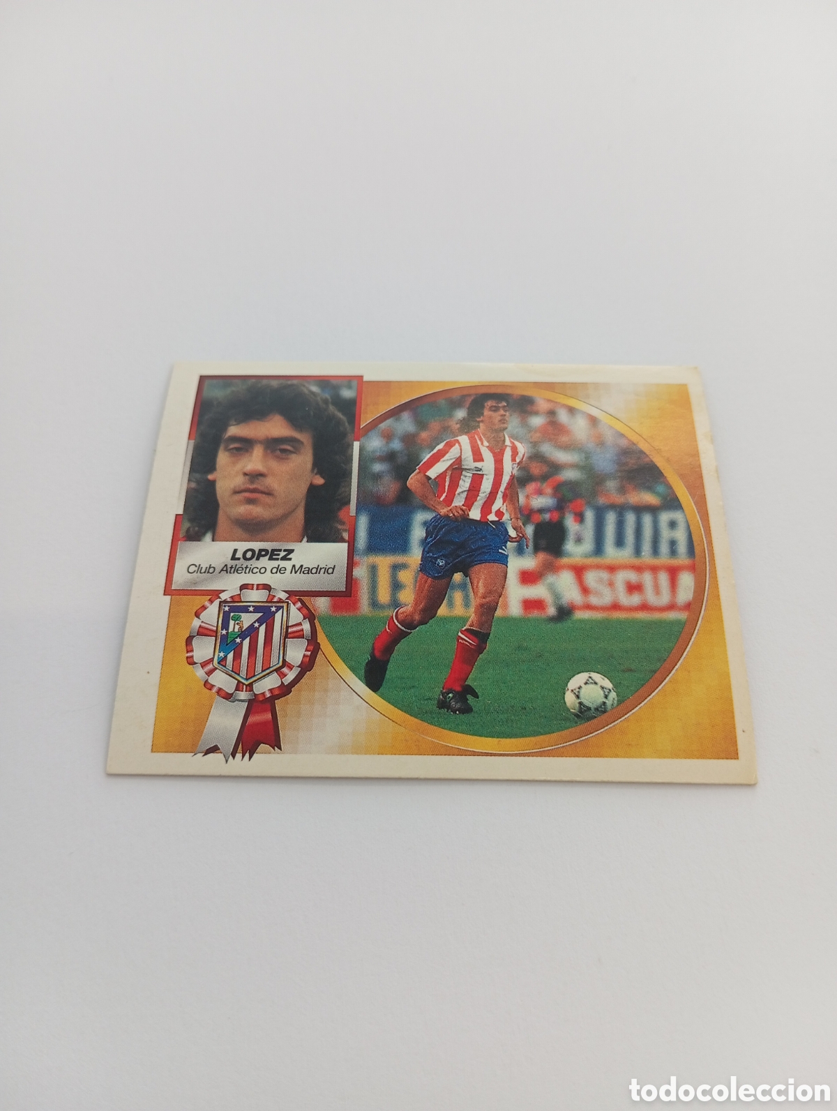 Cromos de F&uacute;tbol: LOPEZ Atl&eacute;tico de Madrid Liga Este 1994 1995 NUEVO SIN PEGAR PANINI 94 95