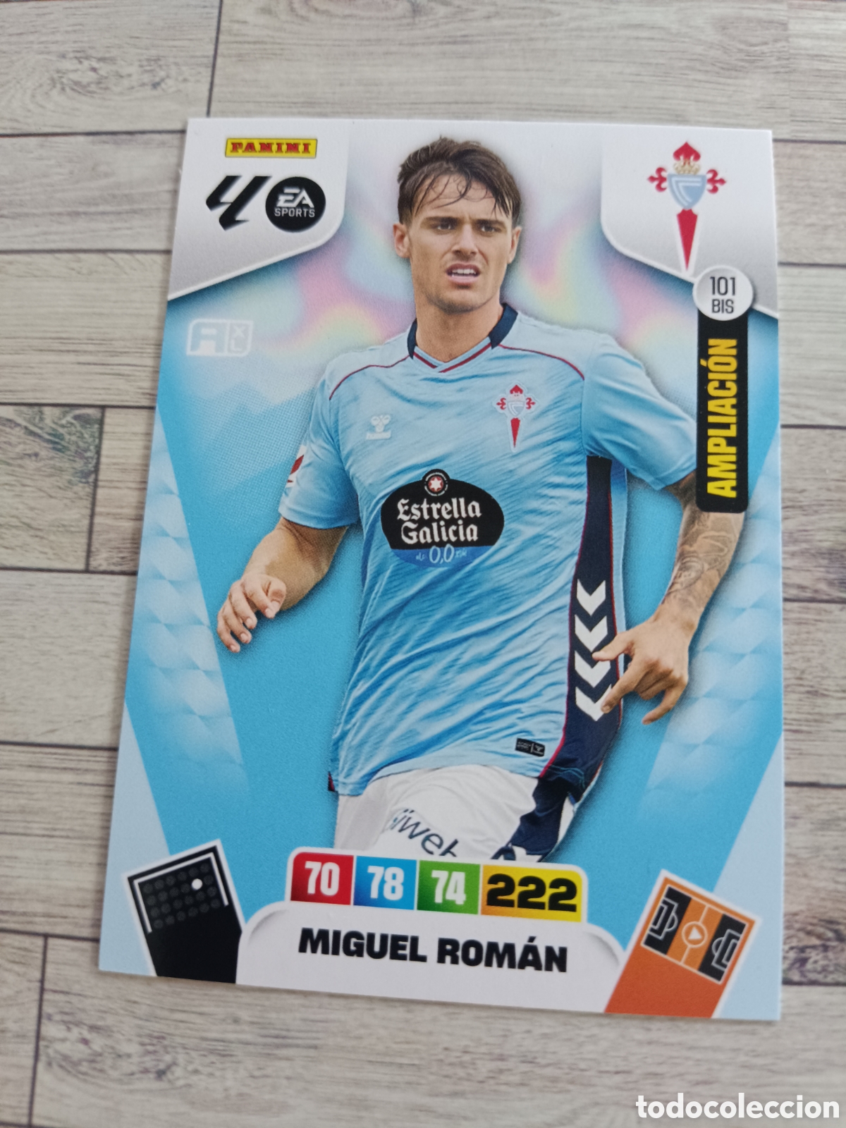 Cromos de F&uacute;tbol: 101 BIS MIGUEL ROM&Aacute;N REAL CLUB CELTA AMPLIACI&Oacute;N ADRENALYN XL 2025 2026 PANINI 25 26