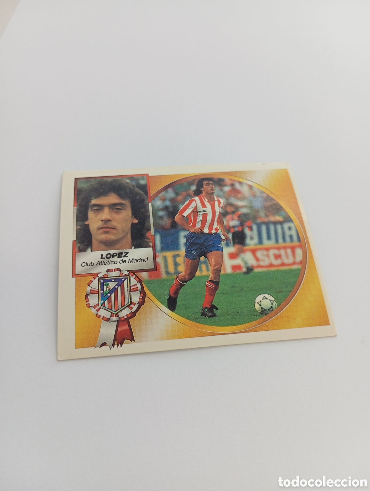 Cromos de F&uacute;tbol: LOPEZ Atl&eacute;tico de Madrid Liga Este 1994 1995 NUEVO SIN PEGAR PANINI 94 95