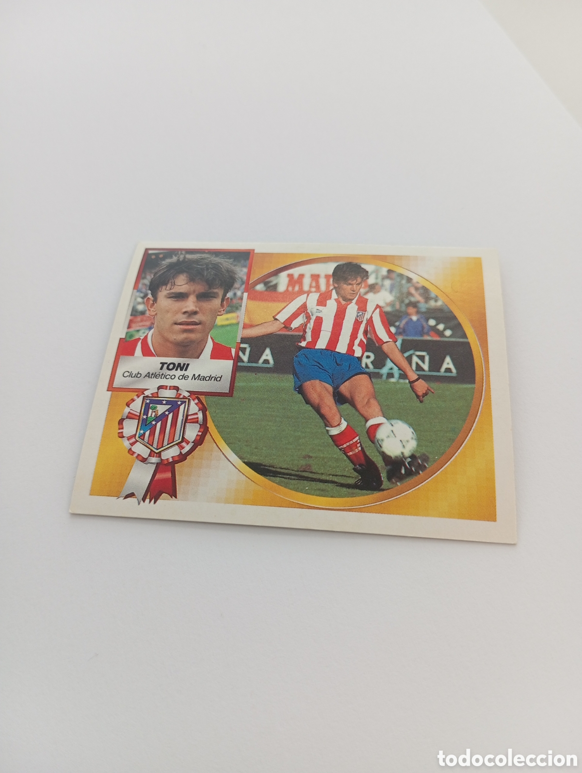 Cromos de F&uacute;tbol: TONI Atl&eacute;tico de Madrid Liga Este 1994 1995 NUEVO SIN PEGAR PANINI 94 95