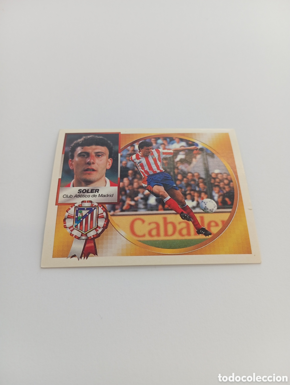 Cromos de F&uacute;tbol: SOLER Atl&eacute;tico de Madrid Liga Este 1994 1995 NUEVO SIN PEGAR PANINI 94 95
