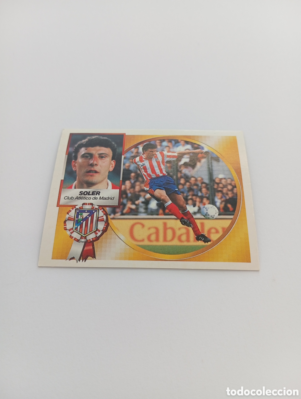 Cromos de F&uacute;tbol: SOLER Atl&eacute;tico de Madrid Liga Este 1994 1995 NUEVO SIN PEGAR PANINI 94 95