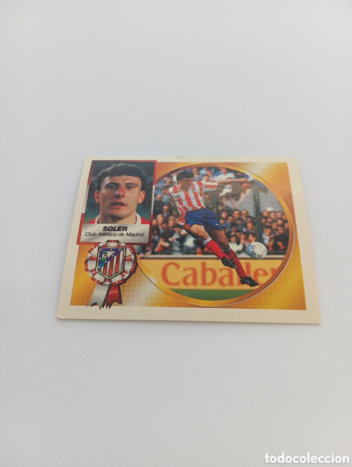 Cromos de F&uacute;tbol: SOLER Atl&eacute;tico de Madrid Liga Este 1994 1995 NUEVO SIN PEGAR PANINI 94 95