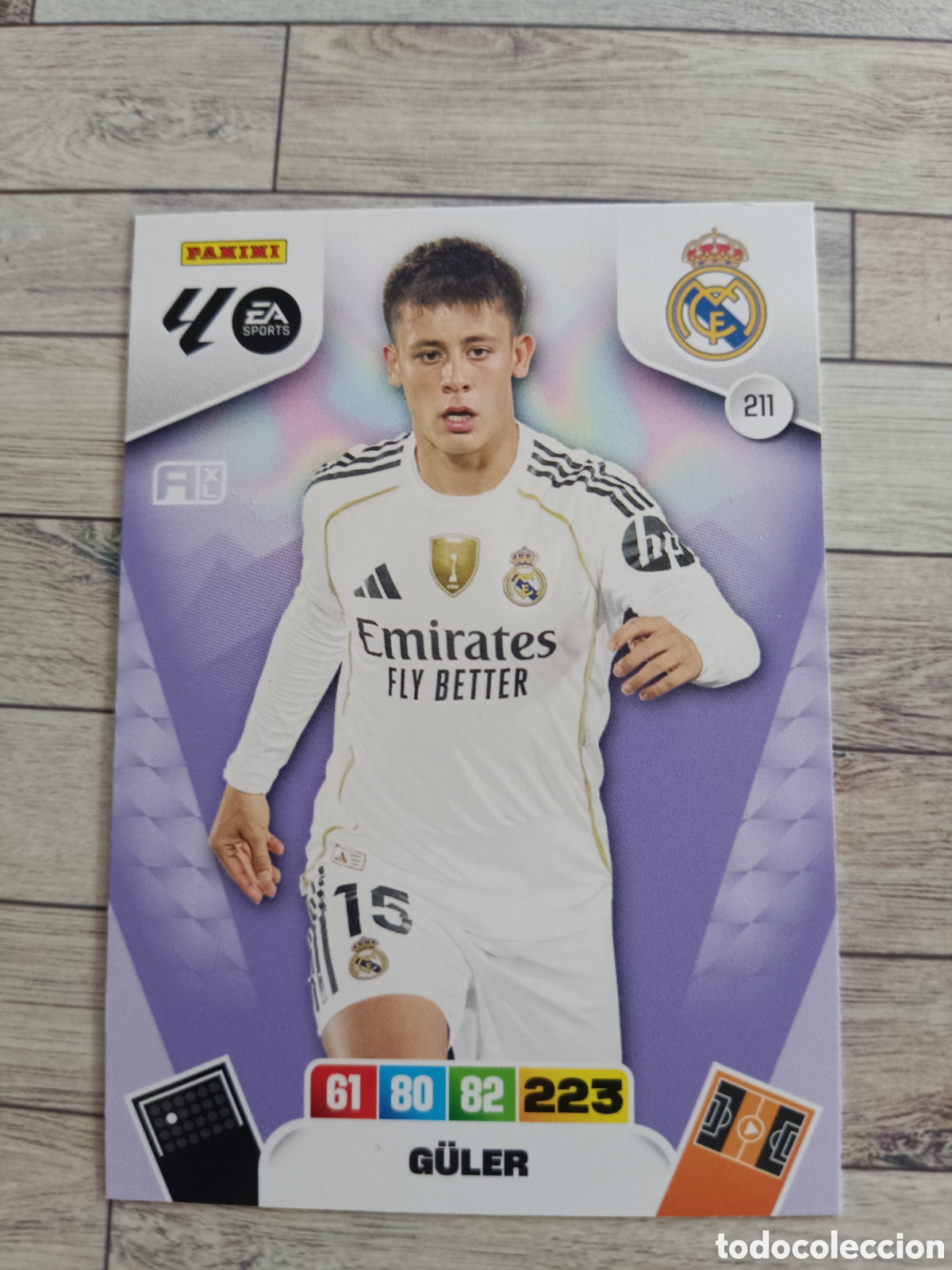 Fu&szlig;ball-Sticker: 211 G&Uuml;LER REAL MADRID ADRENALYN XL 2025 2026 PANINI 25 26