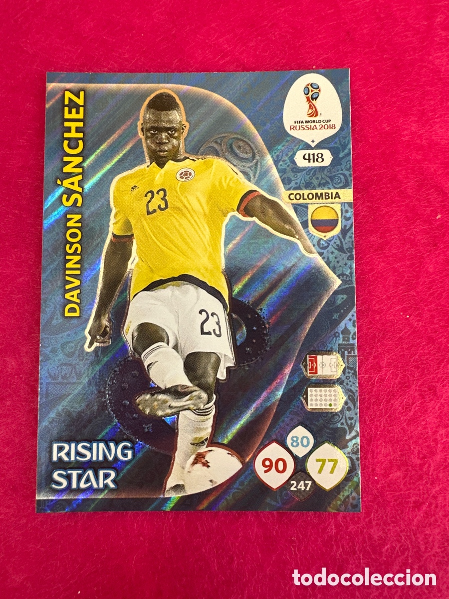 Fu&szlig;ball-Sticker: 418 S&Aacute;NCHEZ (ECUADOR) RISING STAR ADRENALYN MUNDIAL RUSIA 2018 TRADING CARD PANINI