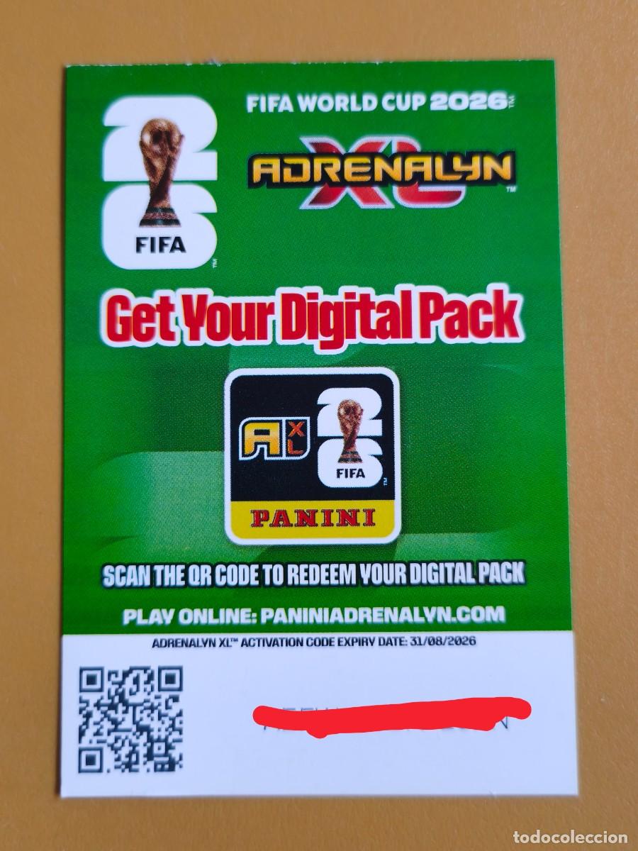 Cromos de F&uacute;tbol: adrenalyn fifa world cup 2026. get your digital pack