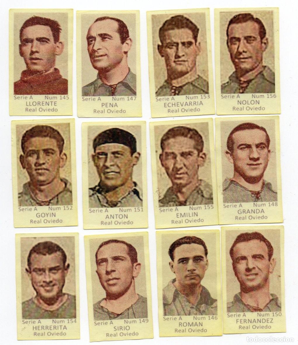 Cromos de F&uacute;tbol: REAL OVIEDO,1944, DE AZAFRANES EL LABRADOR,