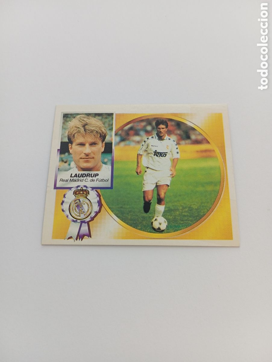 Figurine di Calcio: LAUDRUP Real Madrid Liga Este 1994 1995 NUEVO SIN PEGAR PANINI 94 95