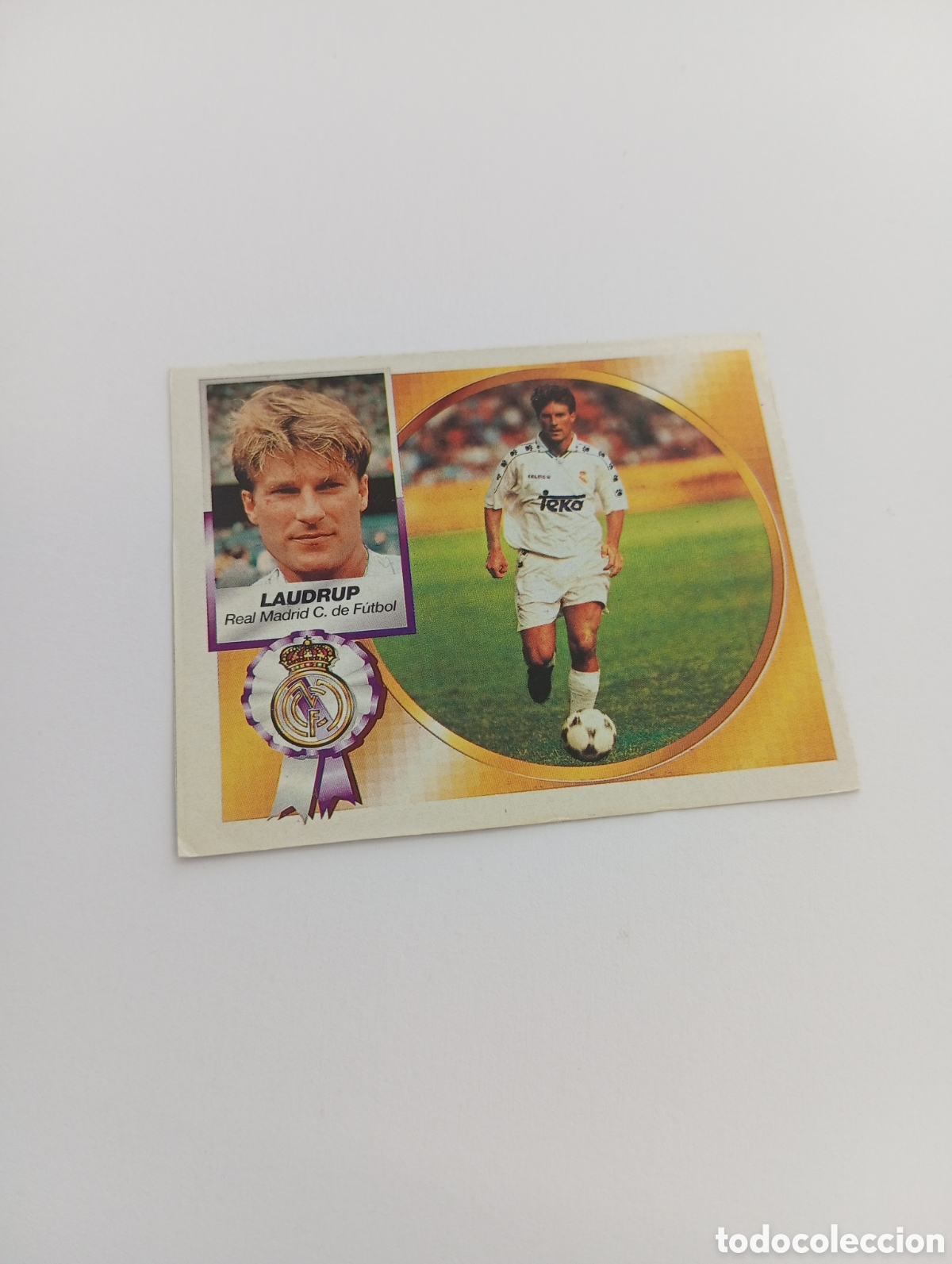 Cartes &agrave; collectionner de Football: LAUDRUP Real Madrid Liga Este 1994 1995 Recuperado PANINI 94 95