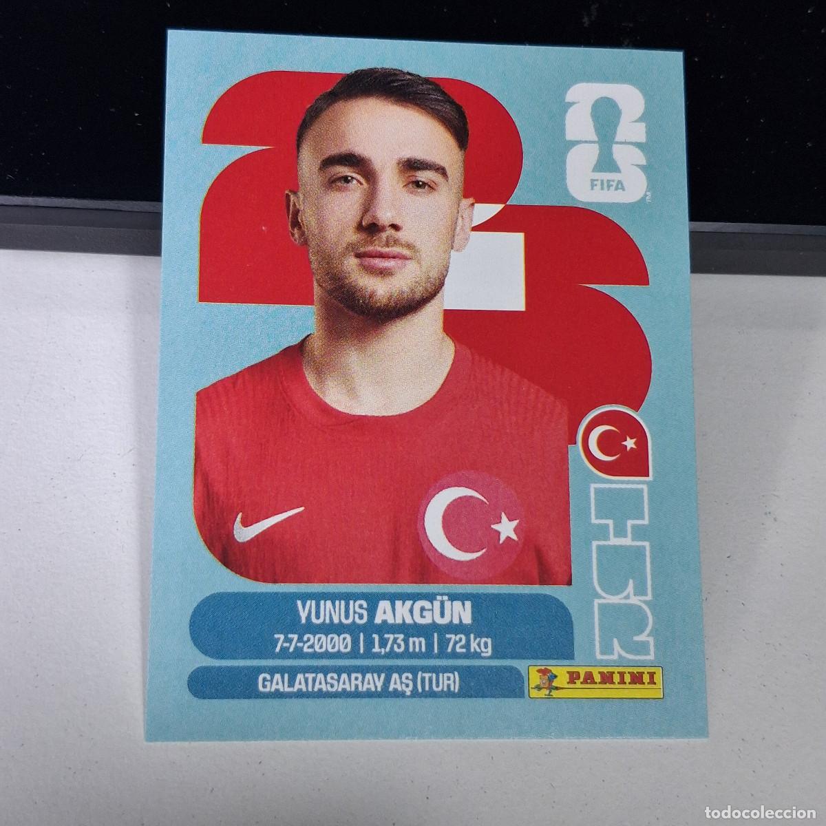 Cartes &agrave; collectionner de Football: B1 TUR16 YUNUS AKG&Uuml;N 16 TURQU&Iacute;A TURQUEY TUR MUNDIAL FIFA WORLD CUP 2026 STICKER PANINI