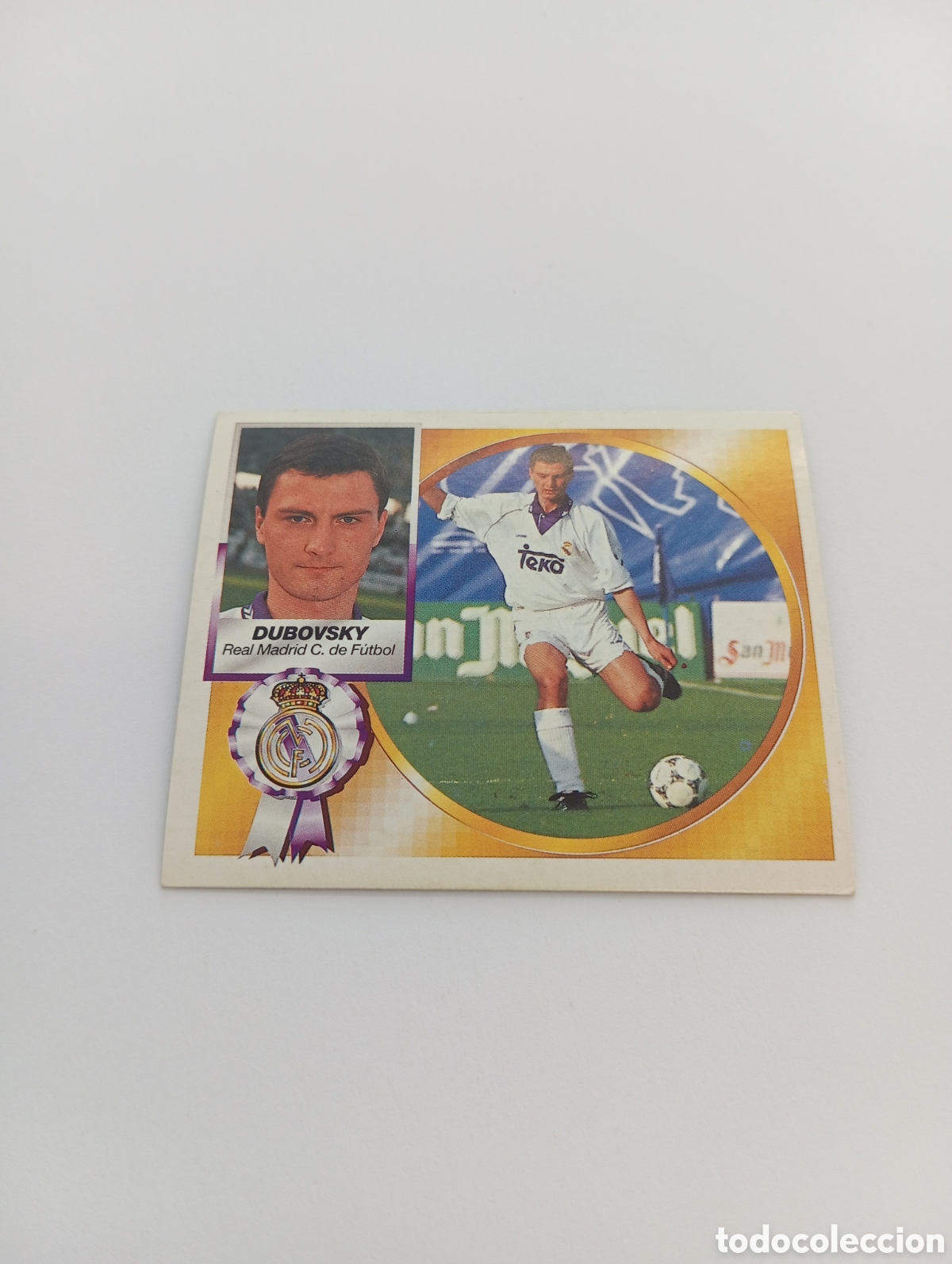 Cartes &agrave; collectionner de Football: DUBOVSKY Real Madrid Liga Este 1994 1995 NUEVO SIN PEGAR PANINI 94 95