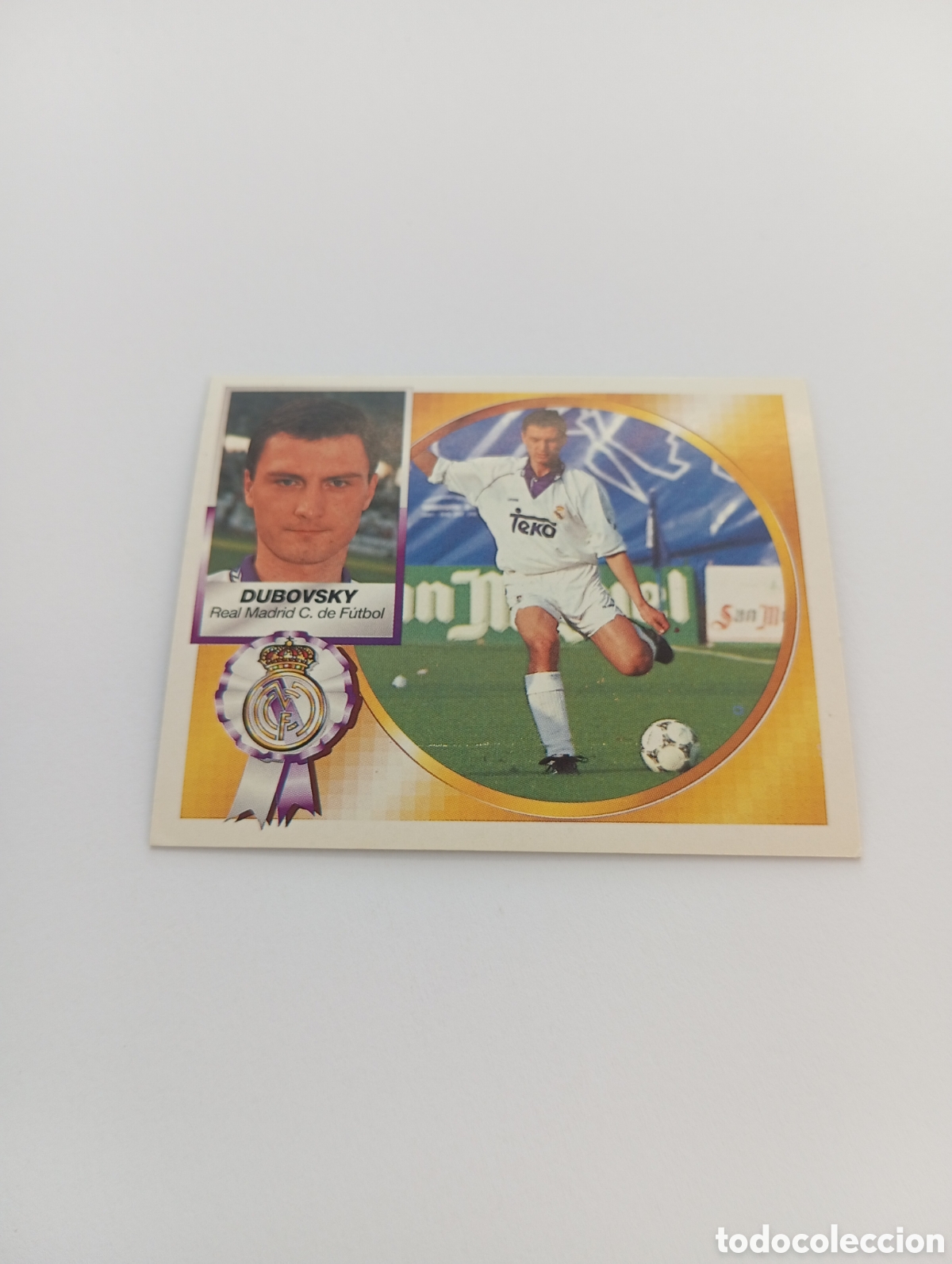 Cartes &agrave; collectionner de Football: DUBOVSKY Real Madrid Liga Este 1994 1995 NUEVO SIN PEGAR PANINI 94 95