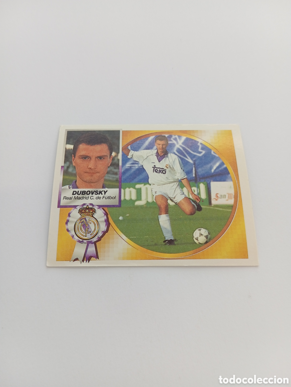 Cartes &agrave; collectionner de Football: DUBOVSKY Real Madrid Liga Este 1994 1995 NUEVO SIN PEGAR PANINI 94 95