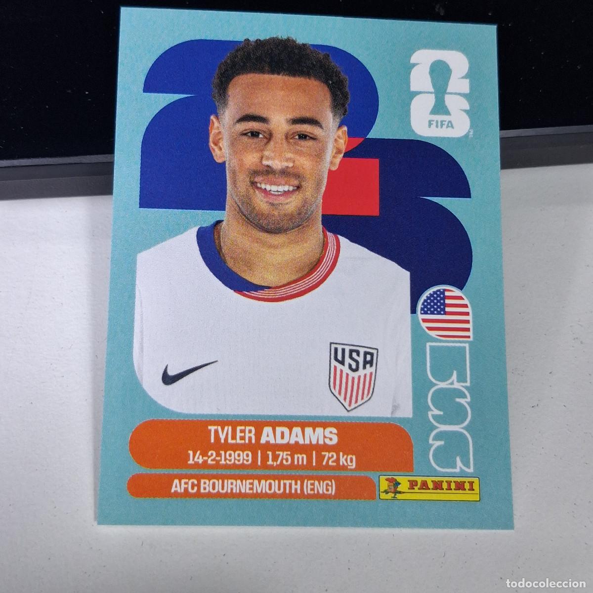 Football Stickers: B1 USA8 TYLER ADAMS 8 ESTADOS UNIDOS USA MUNDIAL FIFA WORLD CUP 2026 STICKER PANINI