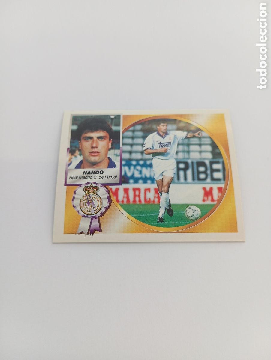 Cromos de F&uacute;tbol: NANDO Real Madrid Liga Este 1994 1995 NUEVO SIN PEGAR PANINI 94 95